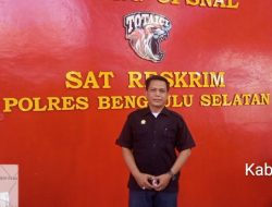 Usnin Kusuma CCP Temui Penyidik Polres Bengkulu Selatan…..!!
